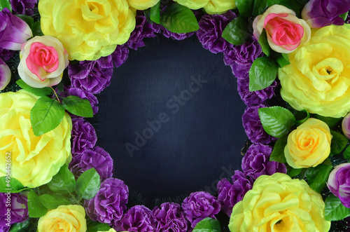 frame of roses