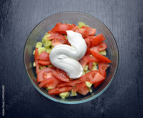 salad with tomatoes