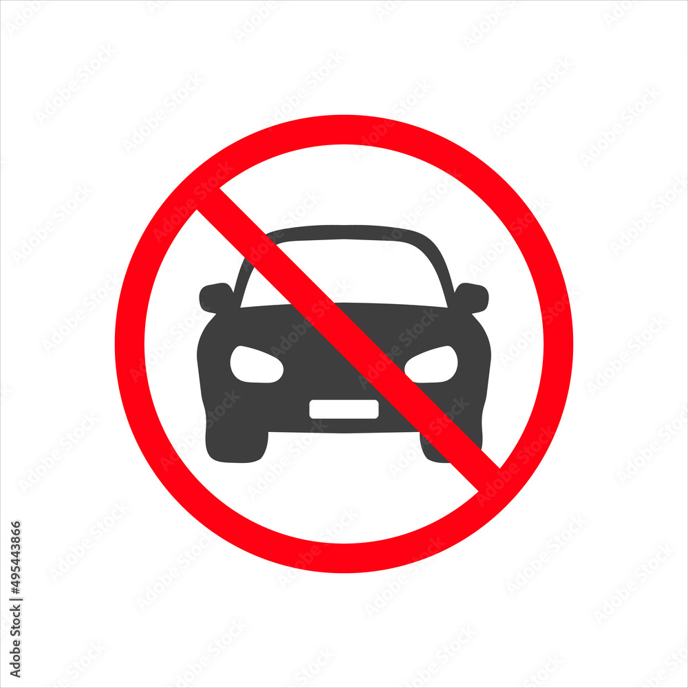 no parking sign icon vector on a white background no parking sign icon vector on a white background