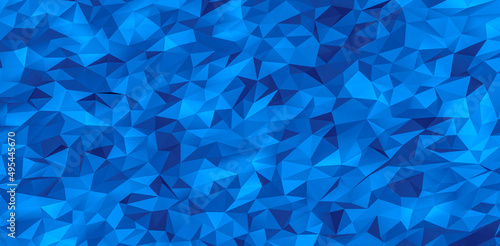 low poly background Light Blue abstract triangulated background. Horizontal dynamic pattern. Geometric texture. Modern. Triangles.