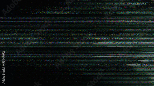 Glitch noise static television VFX pack. Visual video effects stripes background, CRT tv screen no signal glitch effect photo
