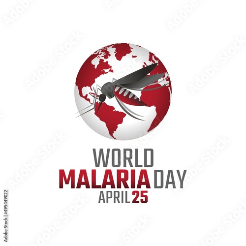 vector graphic of world malaria day good for world malaria day celebration. flat design. flyer design.flat illustration.