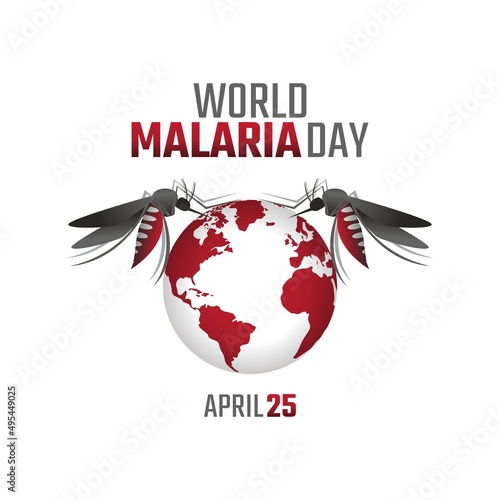 vector graphic of world malaria day good for world malaria day celebration. flat design. flyer design.flat illustration.