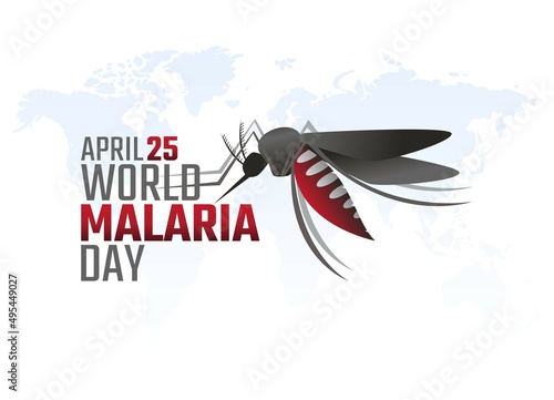 vector graphic of world malaria day good for world malaria day celebration. flat design. flyer design.flat illustration.