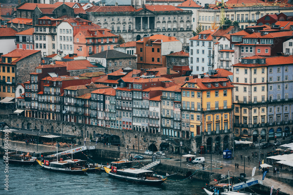 view of the ribeira in porto