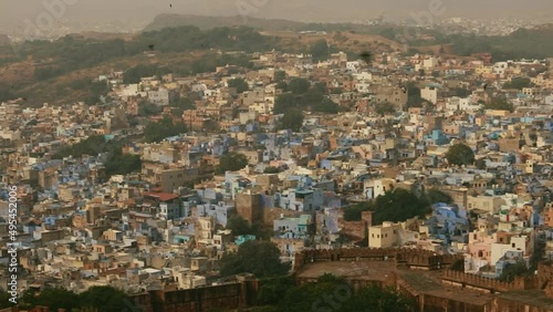 Jodhpur ( Also blue city) is the second-largest city in the Indian state of Rajasthan and officially the second metropolitan city of the state. photo