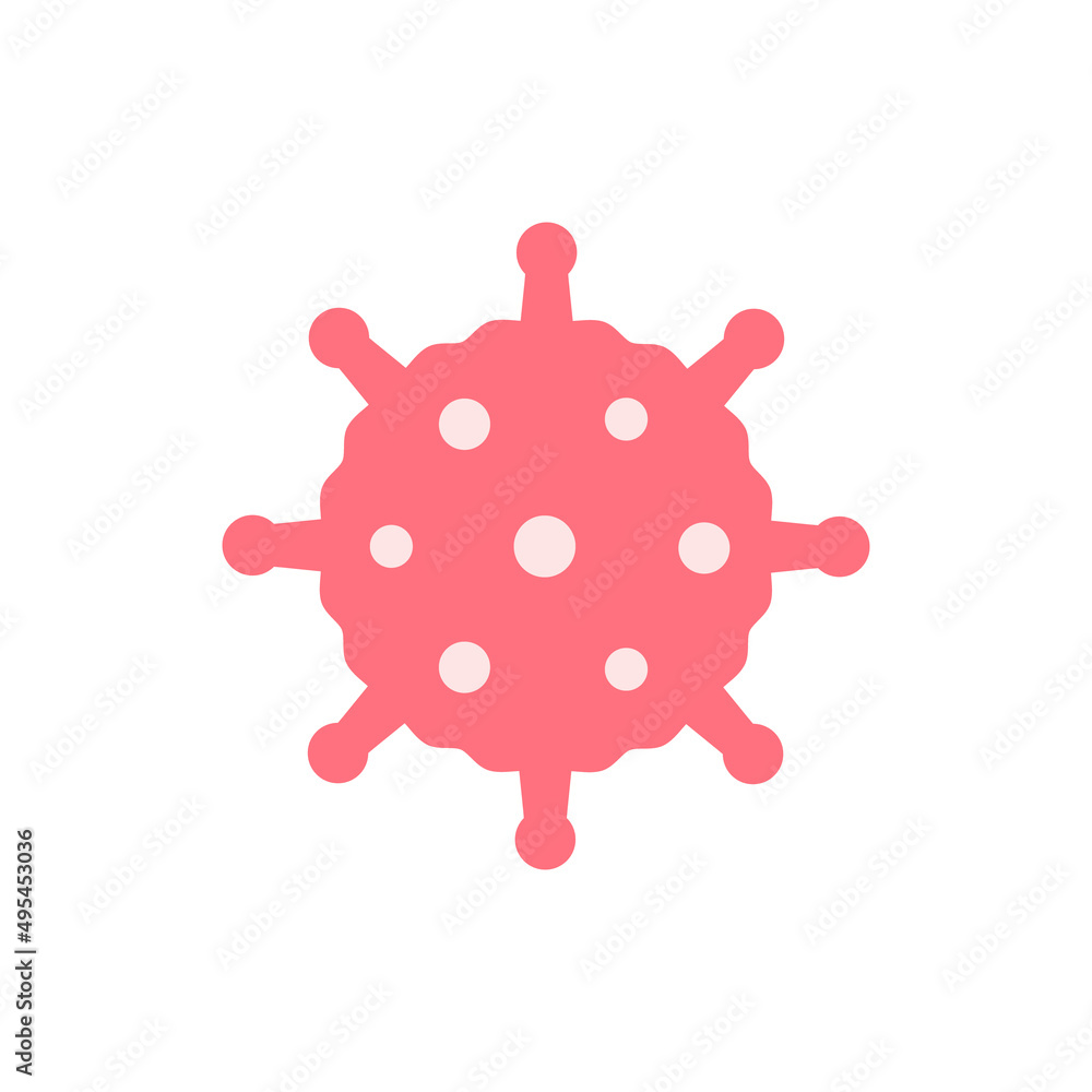 Virus flat design element, Icon, Vector and Illustration. Virus flat design element, Icon, Vector and Illustration.