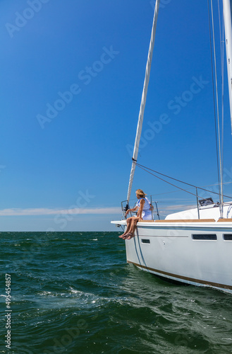 Ocean adventures for senior couple on luxury yacht © Spotmatik
