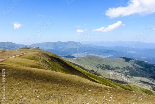 Mountain landscape in Bakuriani. High quality photo