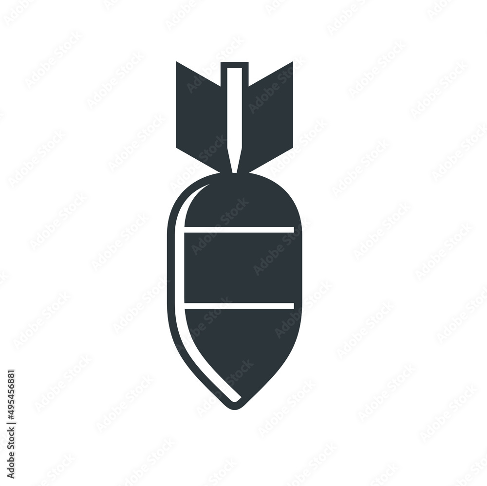 illustration of bomb, war icon, vector art. illustration of bomb, war icon, vector art.