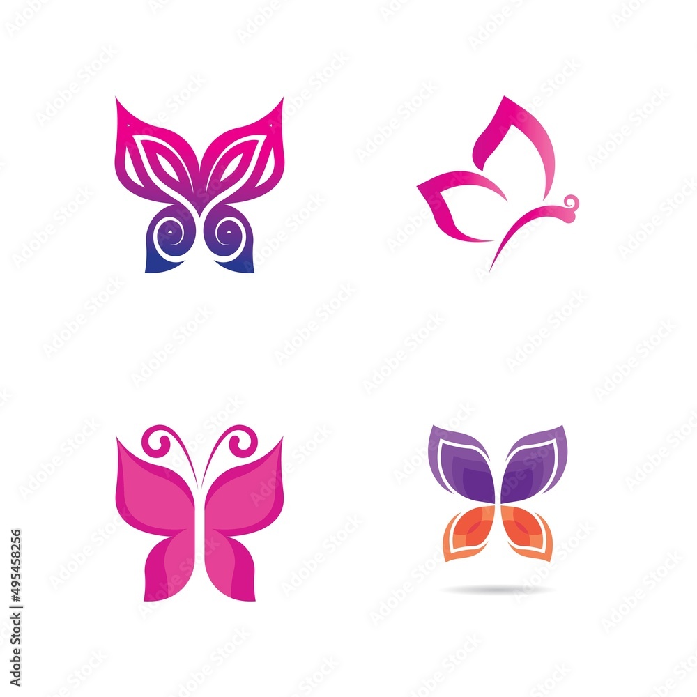 Beauty Butterfly icon vector design Beauty Butterfly icon vector design