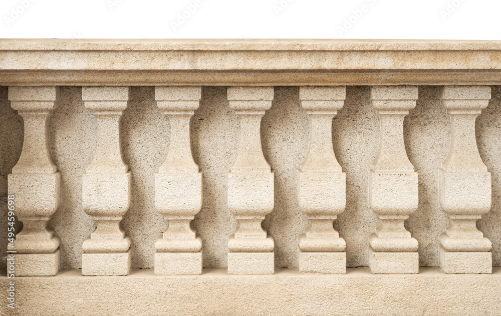 Fototapeta premium stone railing isolated