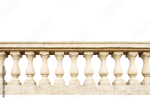 Fotografia stone railing isolated