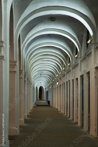 Red rows (Gostinyi dvor) in Kostroma. Russian