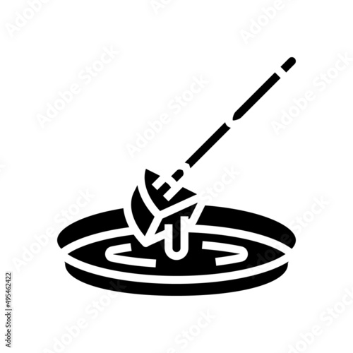 cheese fondue maker glyph icon vector. cheese fondue maker sign. isolated contour symbol black illustration