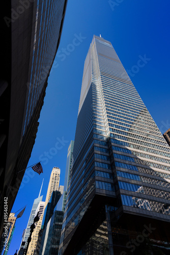 Newly built One Vanderbilt Building stands among Midtown Manhattan skyscraper on 42nd Street on October 02  2021 in New York City NY USA. One Vanderbilt is tallest building.