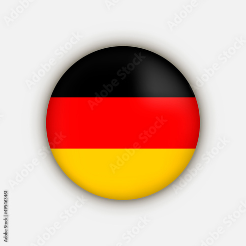 Country Germany. Germany flag. Vector illustration.