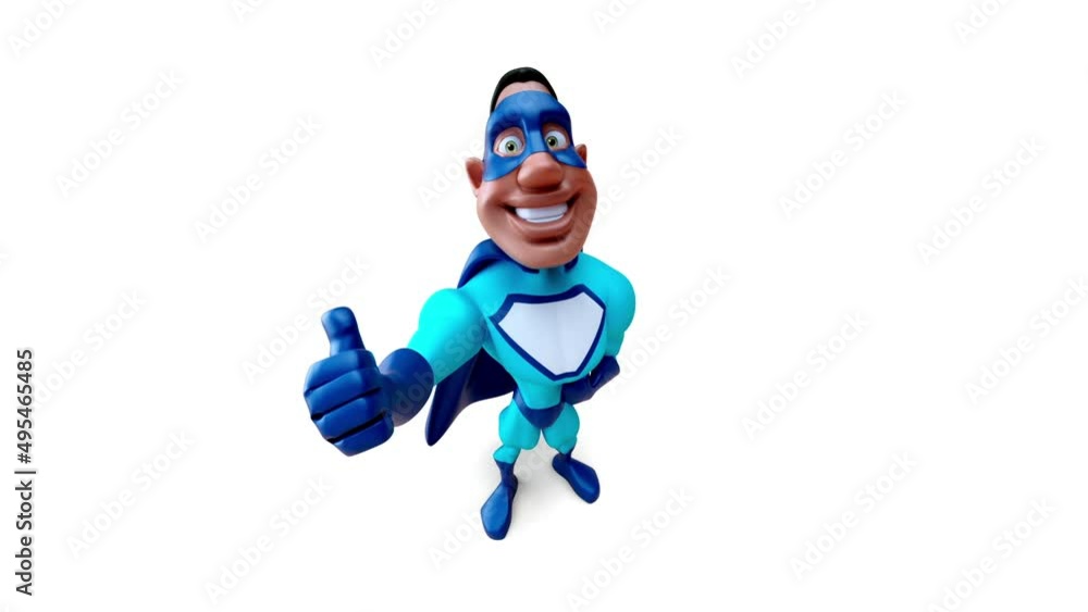 Fun 3D cartoon fun superhero Fun 3D cartoon fun superhero
