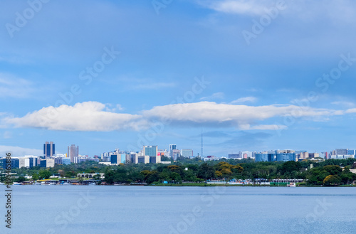 Brasilia seen from Lake Paranoá 