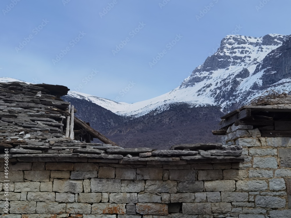 papigo traditional  village in greece