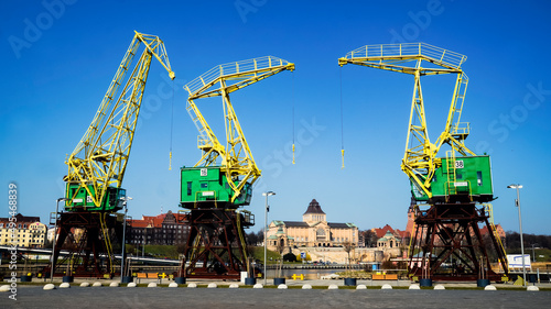 Szczecin cranes, a symbol and landmark of the city.
