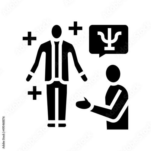 coach life career glyph icon vector. coach life career sign. isolated contour symbol black illustration