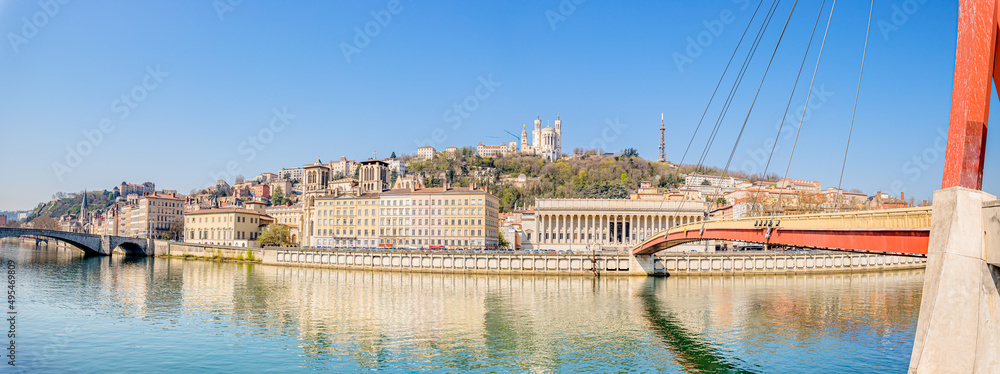 Panorama des Quais de Saône à Lyon