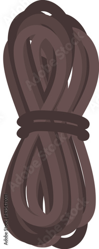 Rope Mountaineering Equipment Illustration