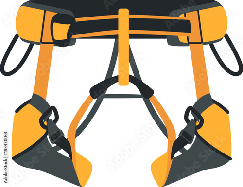 Climber Safety Belt Illustration