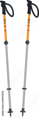Ski Poles Illustration