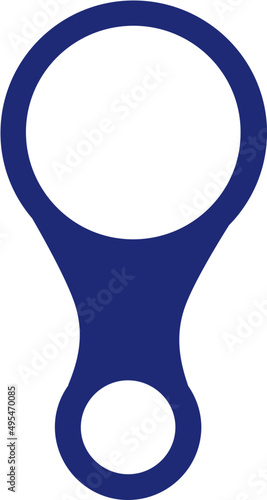 Descender or Figure 8 Mountaineering Tool Illustration