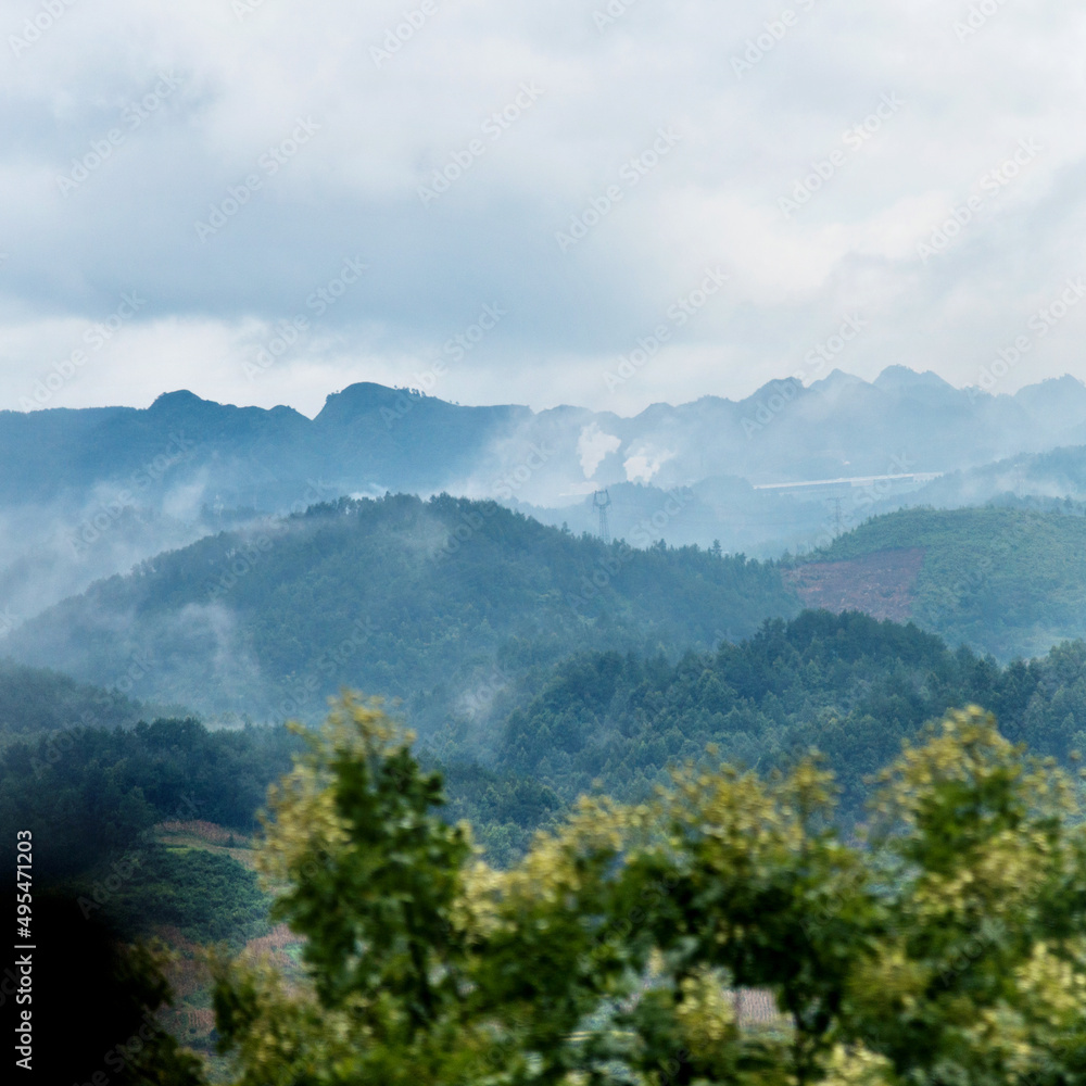 Mountain range landscape at summer Mountain range landscape at summer