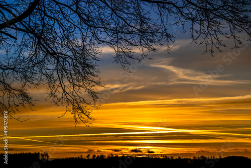 Obraz na płótnie Sundown w salonie