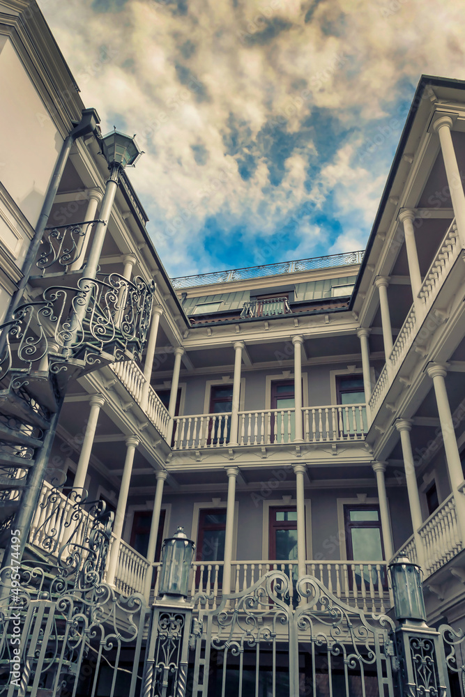 City courtyard in Tbilisi