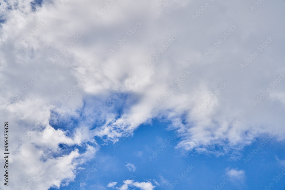 Beatiful blue sky with clouds on a sunny day Beatiful blue sky with clouds on a sunny day