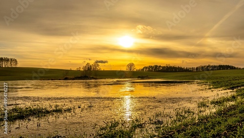 Obraz na płótnie Sundown w salonie
