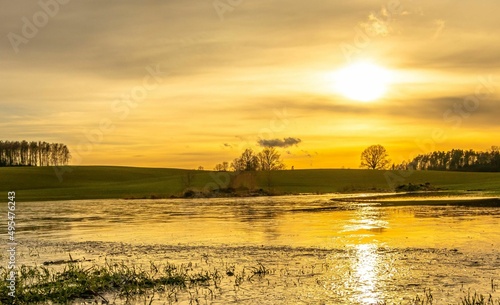 Obraz na płótnie Sundown w salonie