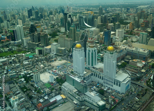 skyscraper in Bangkok Thailand,the modern building around center of bangkok