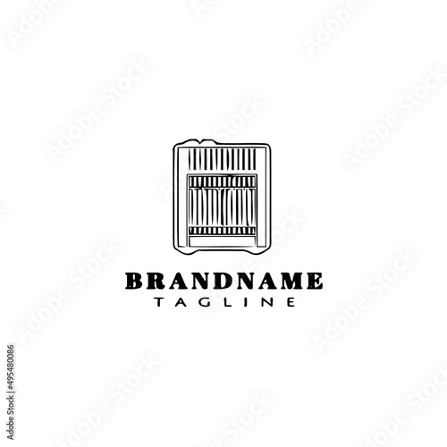 heater logo design template black isolated vector illustration