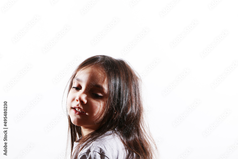 Little girl model is actively involved in sports. Little girl model is actively involved in sports.