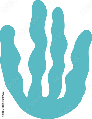 Seaweed Colored Illustration