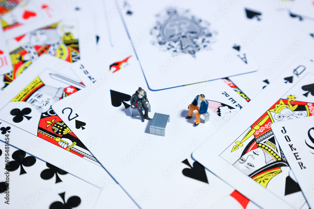 People with Betting and Card. People with Betting and Card.