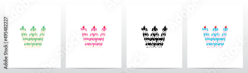 Multilevel Cake Letter Logo Design W