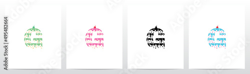 Multilevel Cake Letter Logo Design G