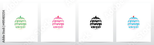 Multilevel Cake Letter Logo Design O