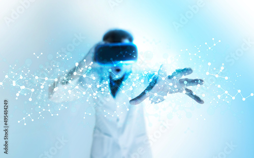 medico, medicina, visore vr, realtà virtuale,