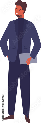 Business Man Cartoon Illustration