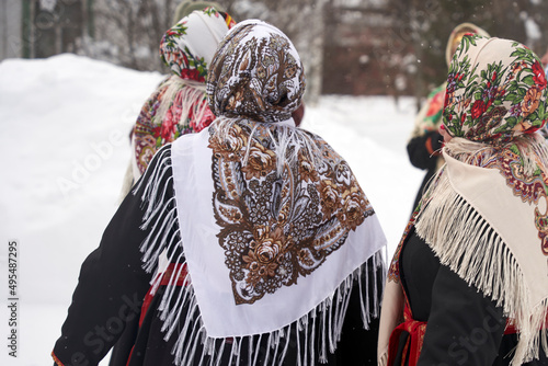 national costume in the village