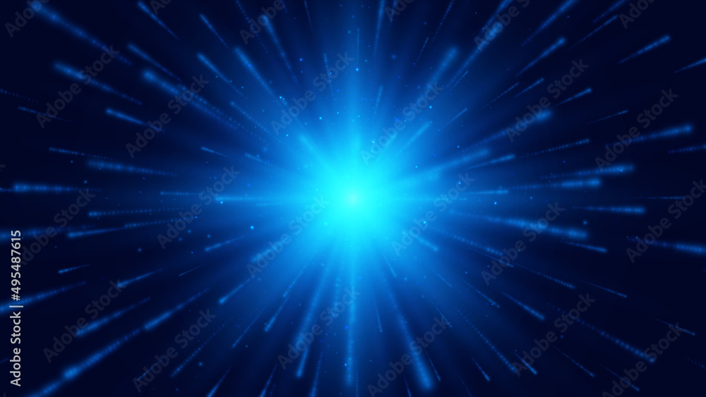 Blue star. High speed. Abstract explosion background. Vector illustration. Blue star. High speed. Abstract explosion background. Vector illustration.
