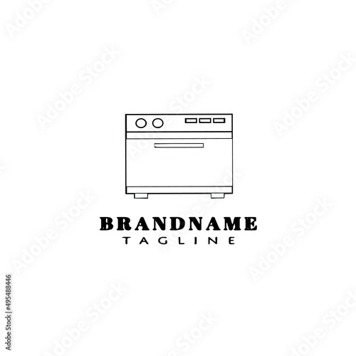 freezer logo cartoon icon vector illustration